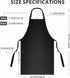(40") GoldPig Heavy-Duty Waterproof Apron, Chemical Resistant Rubber Vinyl for Industrial, Lab, Kitchen, Butcher
