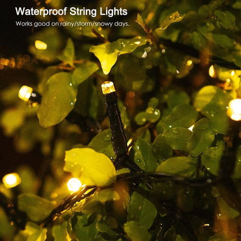 100FT 300 Solar String Lights Outdoor Waterproof with USB Charging & Remote & Memory, Extra Long LED Solar Christmas
