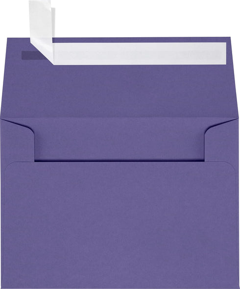 LUXPaper 4Bar A1 Invitation Envelopes | 3 5/8" x 5 1/8" | Peel & Press | 80lb. Text | Wisteria Purple | 50 Qty