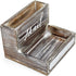 Farmhouse 2 Tier Mail Organizer, Rustic Wooden Desk Mail Holder, Countertop Letter Sorter, Office Desk Accessories