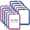 Outus 10 Pcs Mini White Boards 8.5 x 11'' | Mini Magnetic Dry Erase Board, Small Colored Double Sided Writable Graffiti
