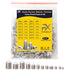 Cone Point Set Screws 48 Pcs - M3, M4, M5, M6 Hex Head Metric 304 Stainless Steel Grub Screws for Home Repairs
