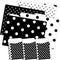 Barker Creek Designer File Folder and Library Pockets, Black & White Dot, 12 File Folders and 30 Pockets