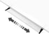 Magnetic White Board 24" x 18", 1 Dry-Erase Eraser, 2 Multicolor Markers, 4 Magnetic Pins, Aluminum Frame