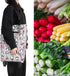 Portable Shopping Cart, Foldable Cart Shopping Trolley Dual Purpose Hand Cart Grocery Carts with Shopping Bag for Stair