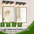 Mikniri 3-Light Bathroom Light Fixtures, Matte Black Bathroom Vanity Lighting Over Mirror with Clear Glass Shades