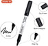 Shuttle Art Black Dry Erase Markers - 60 Pack Magnetic Fine Point Markers for Writing on Whiteboards, Mirrors, School
