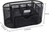 EasyPAG Desk Organizer, Mesh Desktop Caddy with 8 Compartments and 1 Drawer for Office Supplies (Black)