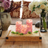 3 Pack Homemory Flameless Candles with String Lights, Embedded Fairy String Lights LED Candles, Electric Flickering
