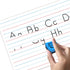 Scribbledo 10 Pack Double Sided Whiteboards, Lined Dry Erase Board for Kids, Handwriting Practice, 9x12, 10 Markers