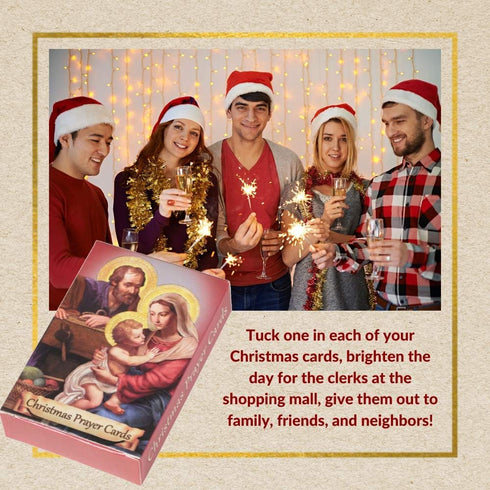 Christmas Prayers Wallet Card Assortment, 54 Cards Per Pack, Bible Scripture