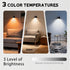 Generic 3 Dimmable 360 Sweden Wall Lamps with Remote, Color Temperatures, & Rotatable Magnetic Sconces for Bedroom