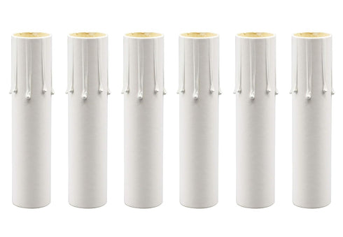 E12 4-Inch 6 Pack Creative Hobbies Chandelier Lighting Fixture Socket Kit - Adjustable Height Candelabra Sockets
