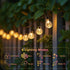 20FT 30 8 Metaku Solar String Lights for Outside, LED Crystal Globe String Lights, Solar Powered Outdoor Lights