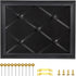 Black Felt Memo Bulletin Board with Frame, 17x13 inches Pin Board for Home Office School Wall Decor