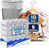 PLASTIC PRINCE 7-10 Gallon Trash Bags, Small Office Trash Bags, 6 Micron