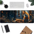 Aonimonis Cute Fox Mouse PadAnimal Forest Gaming Keyboard MatLaptop Computer Protector with Non-Slip