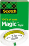 Scotch Magic Tape - Invisible Home Office Supplies - 1 Roll for School