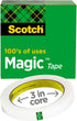 Scotch Magic Tape - Invisible Home Office Supplies - 1 Roll for School