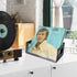 Vinyl Records Storage Organizer: Large Acrylic Holder for Albums, Wall Mount Display Crate Fits 40 Albums, Black