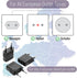 Bates European Plug Adapter, 3 pcs, Black, US to Europe Plug Adapter, Electrical Adapters, Converter Plug