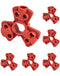 QWORK Pneumatic Quick-Disconnect Lockout, Pack of 6 for 1/4", 3/8", 1/2" Male Connectors
