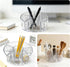HPZIHYNAP 360 Acrylic Pen Holder, Rotating Pencil Holders & Pen Holders - Multi-Functional Makeup Brush Holder