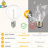 Svater 25 FT Outdoor String Lights LED, Patio Globe Lights with 12+1 Plastic G40 Bulbs, Waterproof Dimmable Hanging