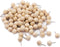Wooden Push Pins Thumb Tacks for Cork Board, Round Head Map Pins with Steel Needle Point (White, 80 Pieces)