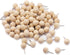Wooden Push Pins Thumb Tacks for Cork Board, Round Head Map Pins with Steel Needle Point (White, 80 Pieces)