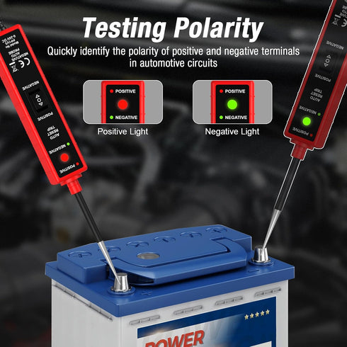 6-24V 13.4 ELMCONFIG Power Circuit Probe Tester Automotive, DC Test Light with ft Leads, Circuit Tester Break Finder