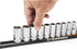GEARWRENCH 1/4" Drive Magnetic Socket Rail, Includes 14 Clips - 83126