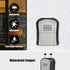 Key Lock Box, Portable Lockbox for House Key, 4 Digit Combination Key Safe Storage, Waterproof Wall Mounted