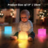 FUYO 8 inch 16 (White-8 inch) LED Light Cube with Remote Waterproof Light Up Cube Chair, RGB Colors LED Table for Kids