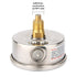 MEASUREMAN Tridicator, Thermo-Manometer, 2-1/2", Silicone Oil Filled, 0-160psi/30-250 deg F, Stainless Steel Case