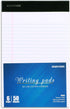 Mintra Office Legal Pads - BASIC WHITE 6pk, 5in x 8in, NARROW RULED, 50 Sheets per Notepad