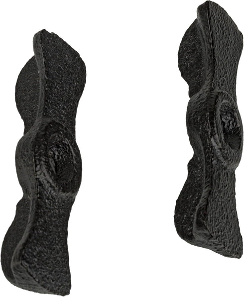 1 7/8" 9/16" UA-797-BK Old Style Cast Iron Turn Button Door Catch | x | for Flush Doors, Shutters, Drawers | Antique