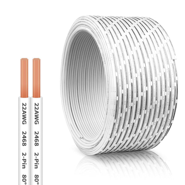 OXDFK 50 FT 22 AWG Universal Garage Door Wire, 2-Conductor Garage Door Sensor