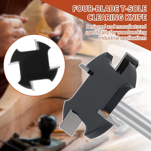 SPYMXGS Spoilboard 1/4 Inch 1.5 inch CNC Surfacing Router Bit Shank, Cutting Dia Slab Flattening Router Bit, Wood