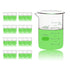 Utile 100ml Glass Beaker Set, 24pcs of 3.4oz Upgraded Thickening Chemical Beakers with Printed Graduation