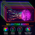 ARTSO 35.4 x15.7 Inch, Purple RGB Gaming Mouse Pad, XXL Large Extended Glowing Led Keyboard Mat, Cool Mouse pad Desk