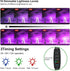 YGS-Tech LED Black Light, 3 9 12H Timer, 10 Dimmable Levels UV Light, Dual Head 54LEDs Blacklight for Glow in The Dark