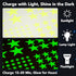 AOWDIAO 630Pieces (4Sizes) Glow in The Dark Star Stickers Luminous Ceiling & Wall Decor for Kids Bedroom, Nursery