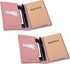 Wisdompro 2 Pack Journal Cover, PU Leather Notebook Cover for Field Notes or 3.5" x 5.5" Pocket Notebooks - Pink