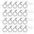 20 Pack Hexagon Garage Lights Suspension Cables Kit Steel Hanging Chains 1m