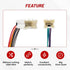 1998-2012 1990-2008 G2/QX4 RED WOLF Radio Wiring Harness w/Antenna Adapter Compatible with Nissan Frontier Pathfinder