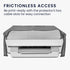 6020e 6055e kwmobile Linen Dust Cover Compatible with HP Envy / Envy Dust Cover - Printer Protection - Dark Grey