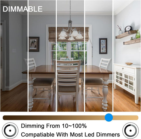 G9 Bulbs Dimmable 10W 6000K, 100W AC120V Dimmable G9 T4 Bulb 360Deg (5Pack) No Flicker Led Cool White Halogen