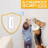 Home Security Door Lock Door Reinforcement Lock Door Locks for Kids Safety Flip Door Lock Latch Childproof Night Lock