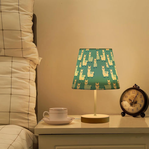 3 Bedside Lamp Alpaca Blue Table Lamp for Bedroom Desk Lamp with USB Port LED Nightstand Color Temperatures